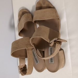 Steve Madden Sari Tan Heeled Sandals#Clearance#Lastprice#No offer